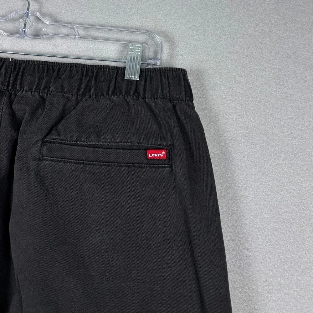 Levis XX Chino Jogger Pants Elastic Waist Cuffs Large Black